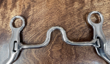 BAR H EQUINE Western Horse 5 In Mouth Cavalry Shank Ported With Stainless Steel Bit